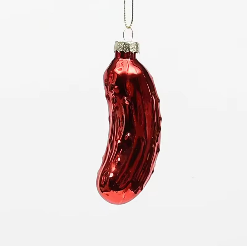 Red Pickle Christmas Bauble