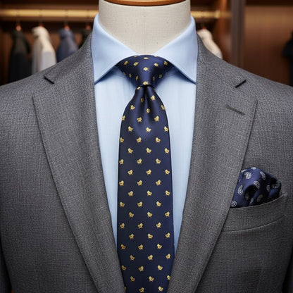 Cravate Poussins Jaunes