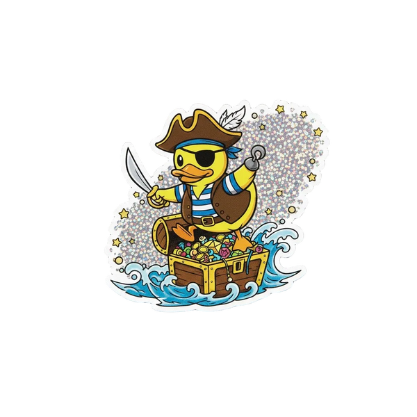 Autocolante Pato Pirata – Tesouro e Aventura