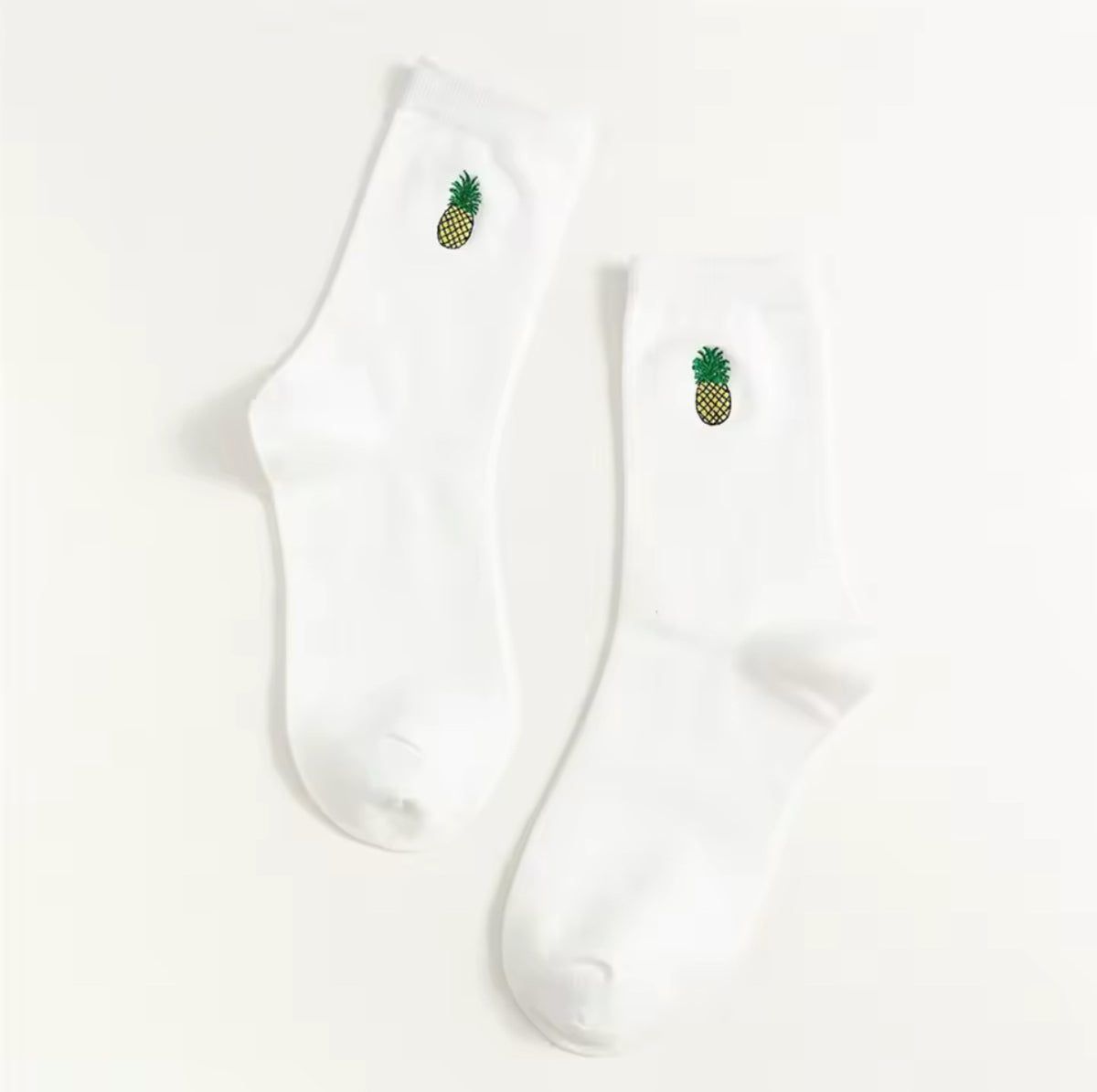 Chaussettes Ananas Brodée