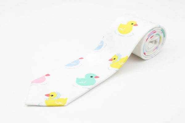 Corbata de pato multicolor