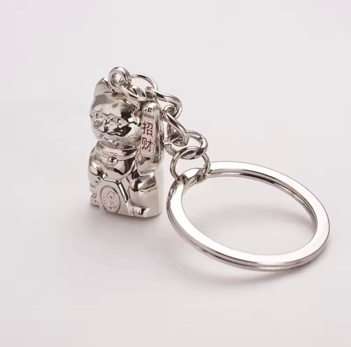 Porte clés Chat Chanceux