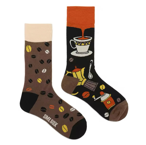 Calzini da caffè spaiati
