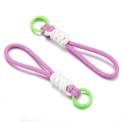 Porte-Clés en Corde Tressée