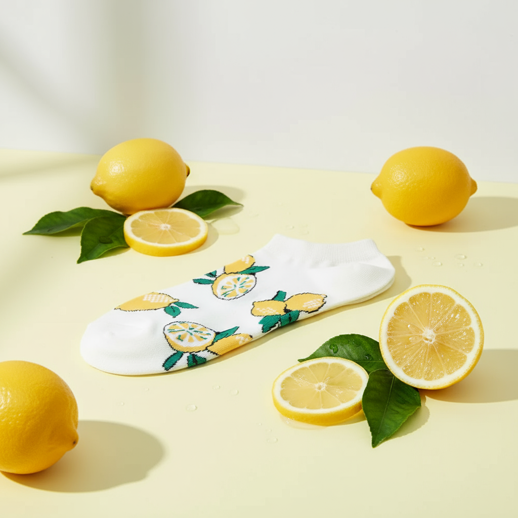Chaussettes Courtes Citrons