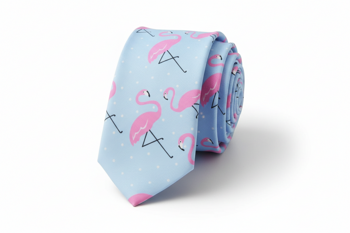 Gravata de flamingo