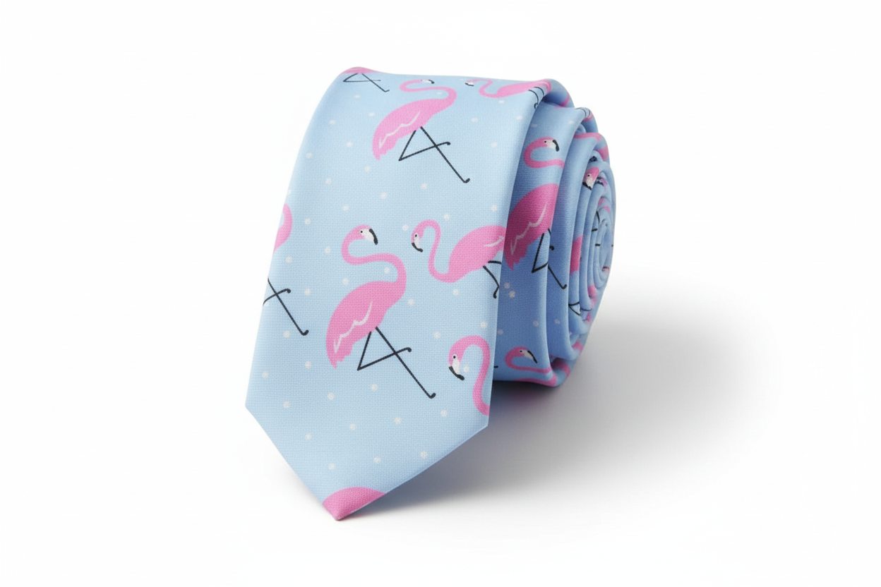 Pink Flamingo Tie