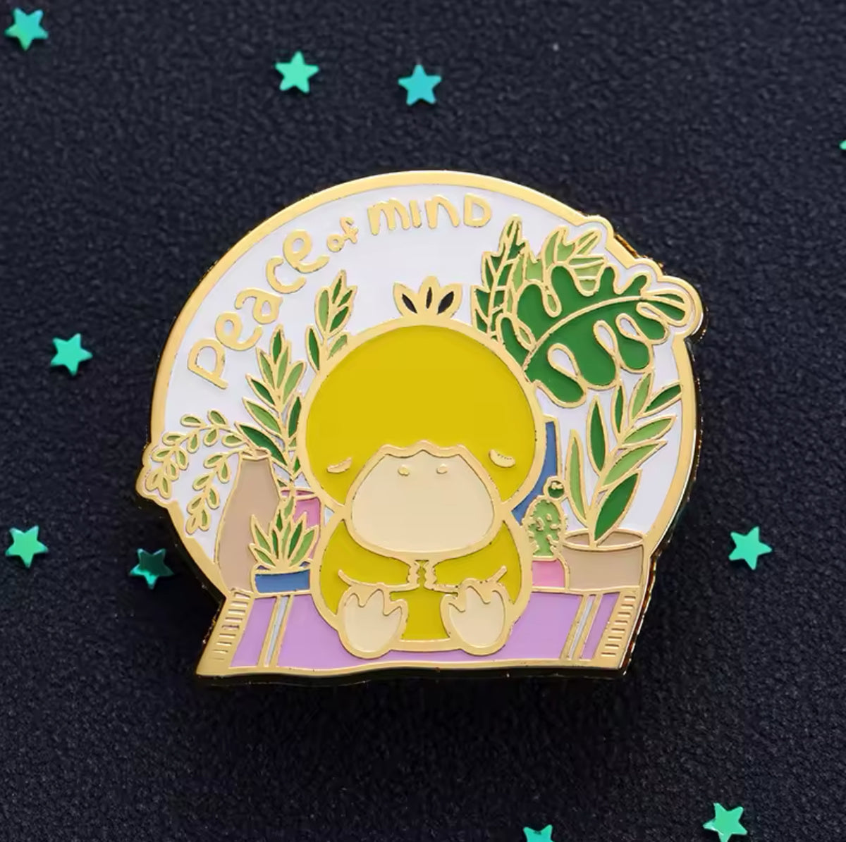 Pin's Canard Jaune "Peace of Mind"