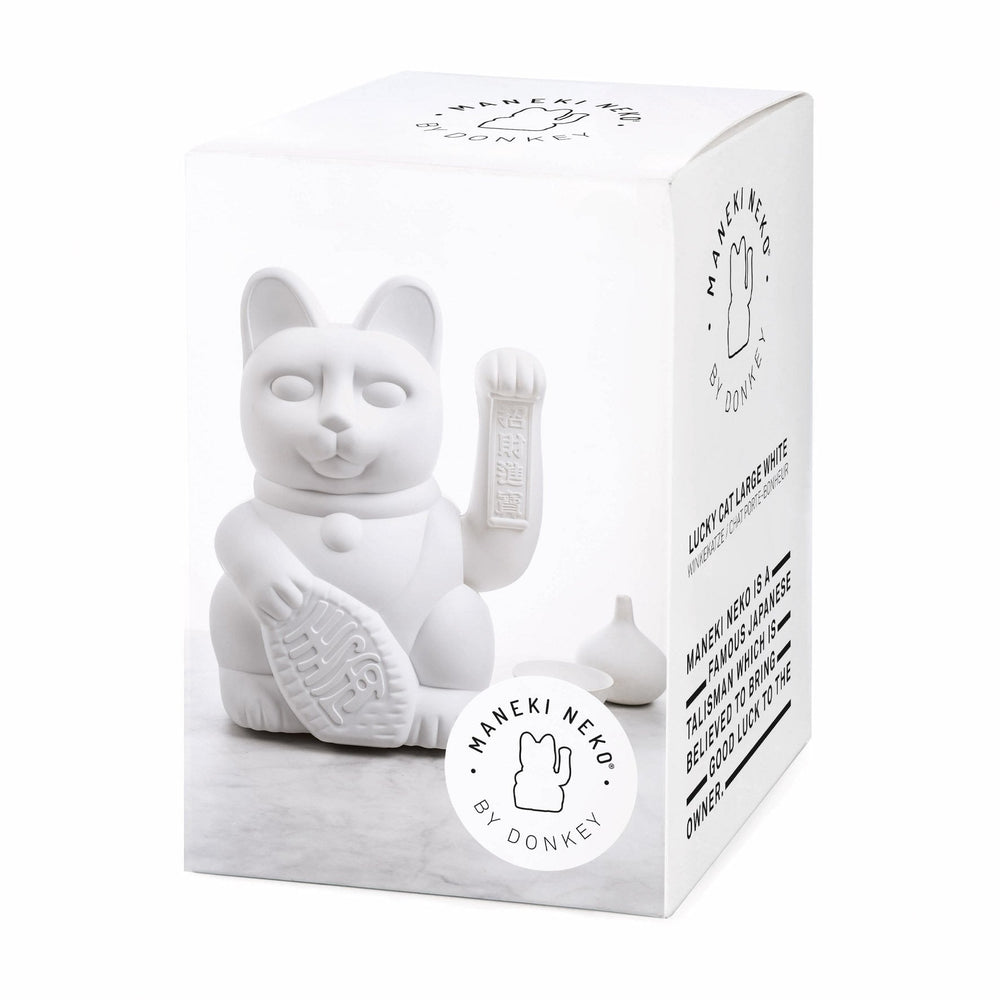 Gran gato de suerte blanco
