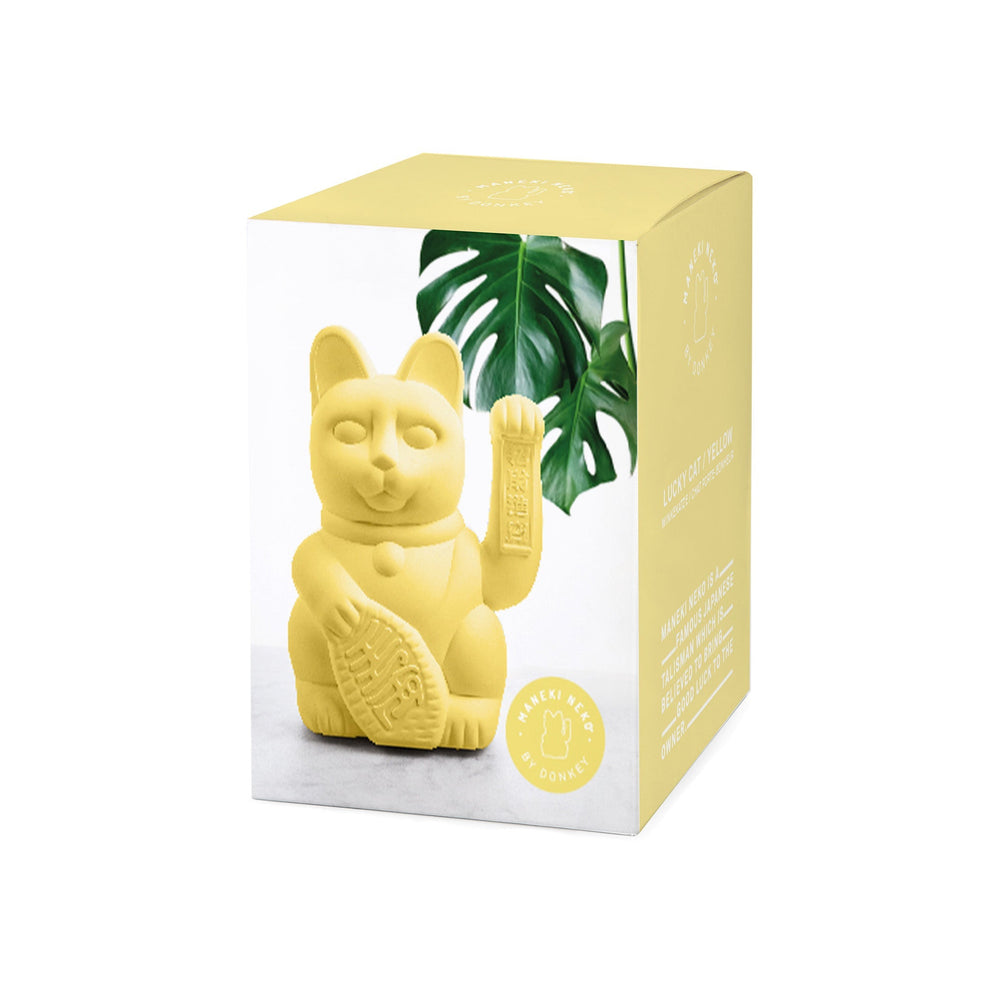 Grand Chat Chanceux Jaune