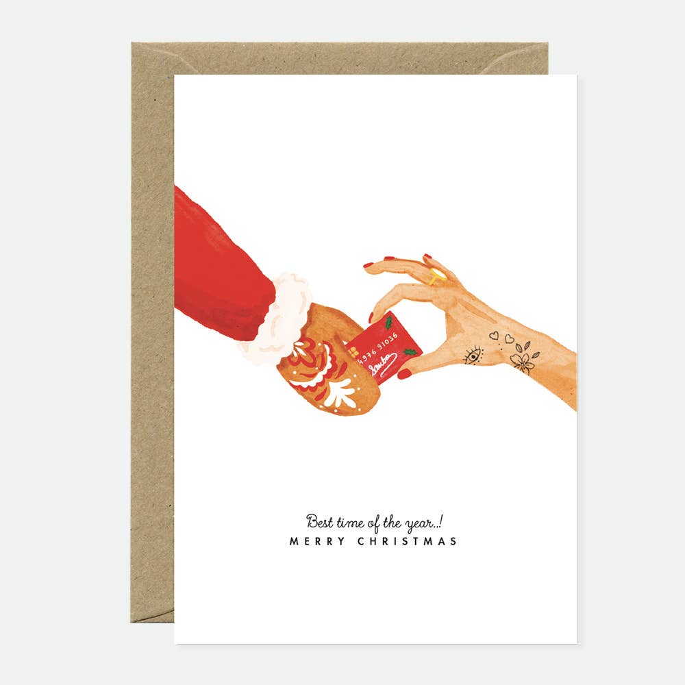 Santas Creditcard - Greeting card