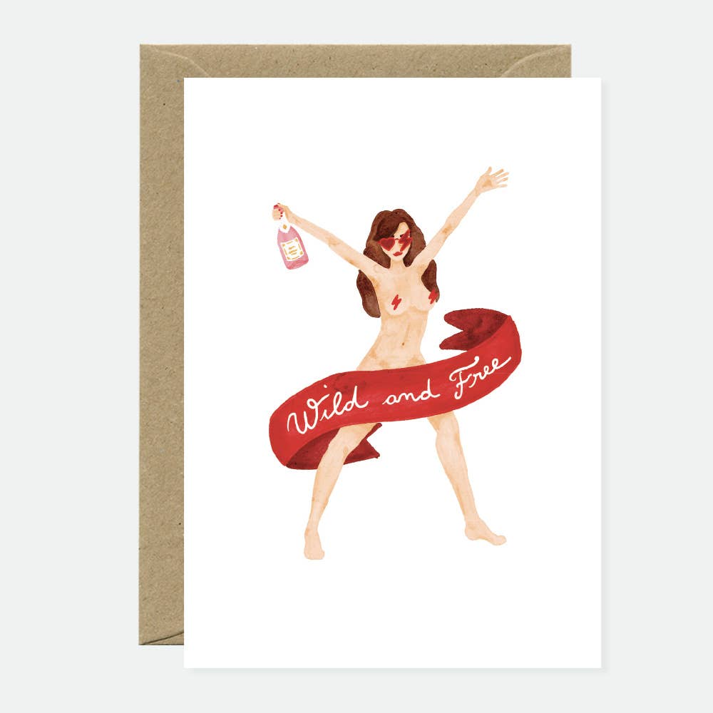 Wild & Free - Greeting Card