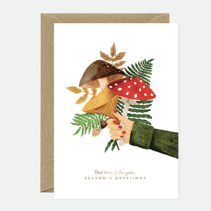 Winter Bouquet - Greeting card - Gold foil