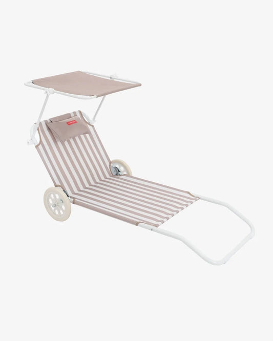 Hamaca de playa con ruedas y parasol – FREYA