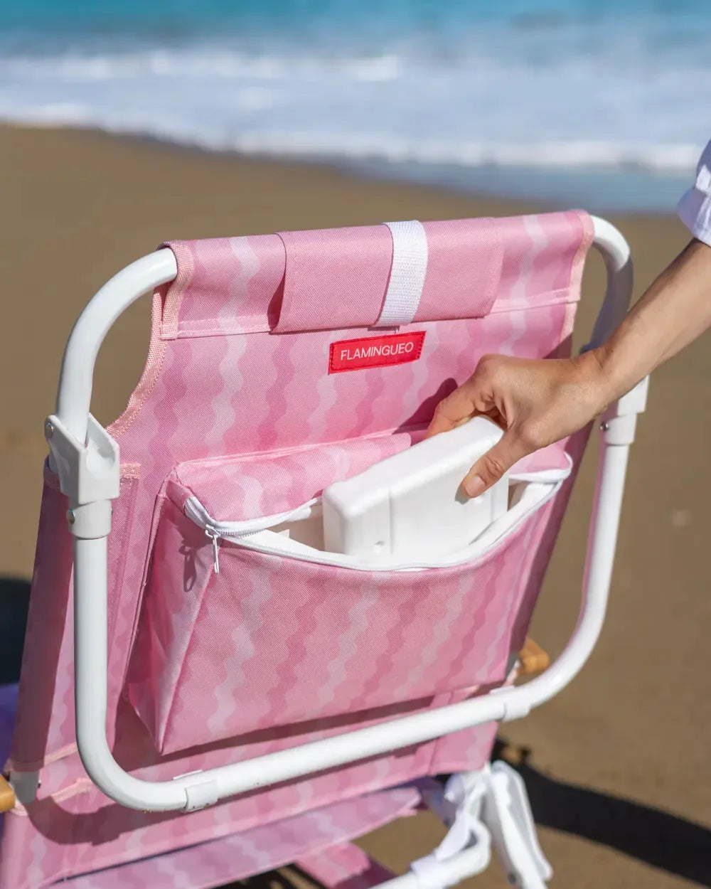 Reclining Beach Chair with Cooler – ECHO