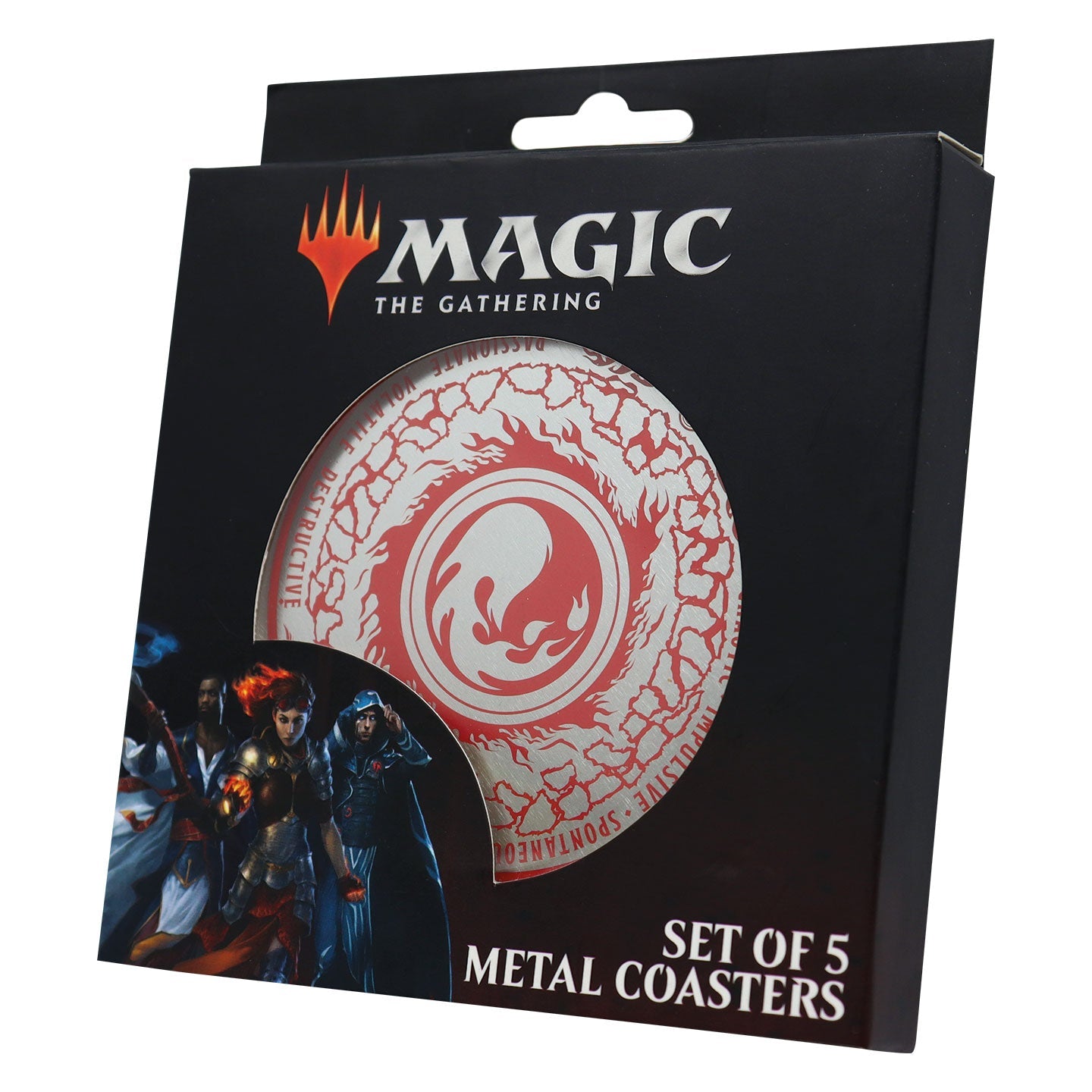 Magic the Gathering Set of 5 Mana Symbol Metal Coasters from Fanattik