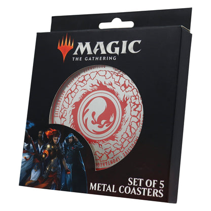 Magic the Gathering Set of 5 Mana Symbol Metal Coasters from Fanattik
