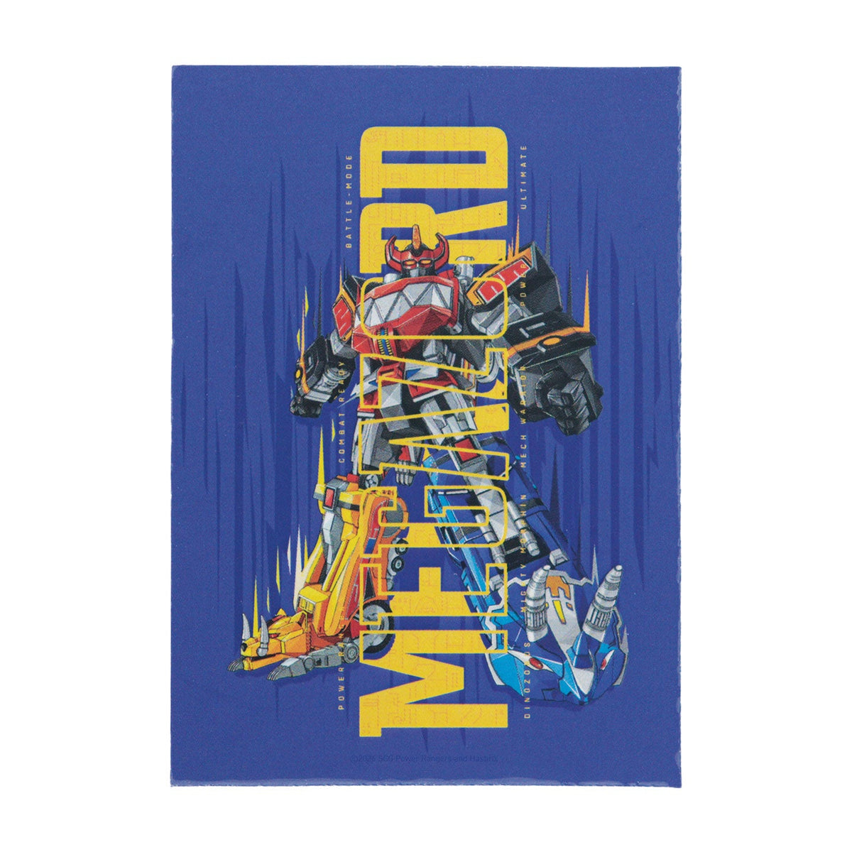 Carte illustrée du médaillon Megazord Power Rangers en édition limitée par Fanattik