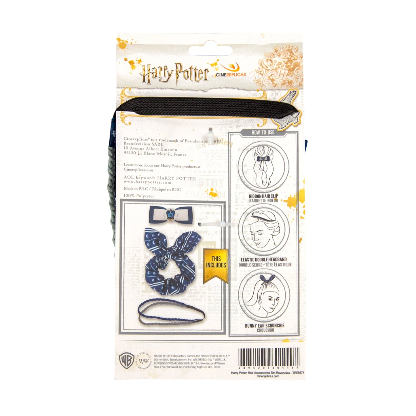 Set de 3 Accessoires Cheveux Serdaigle Trendy