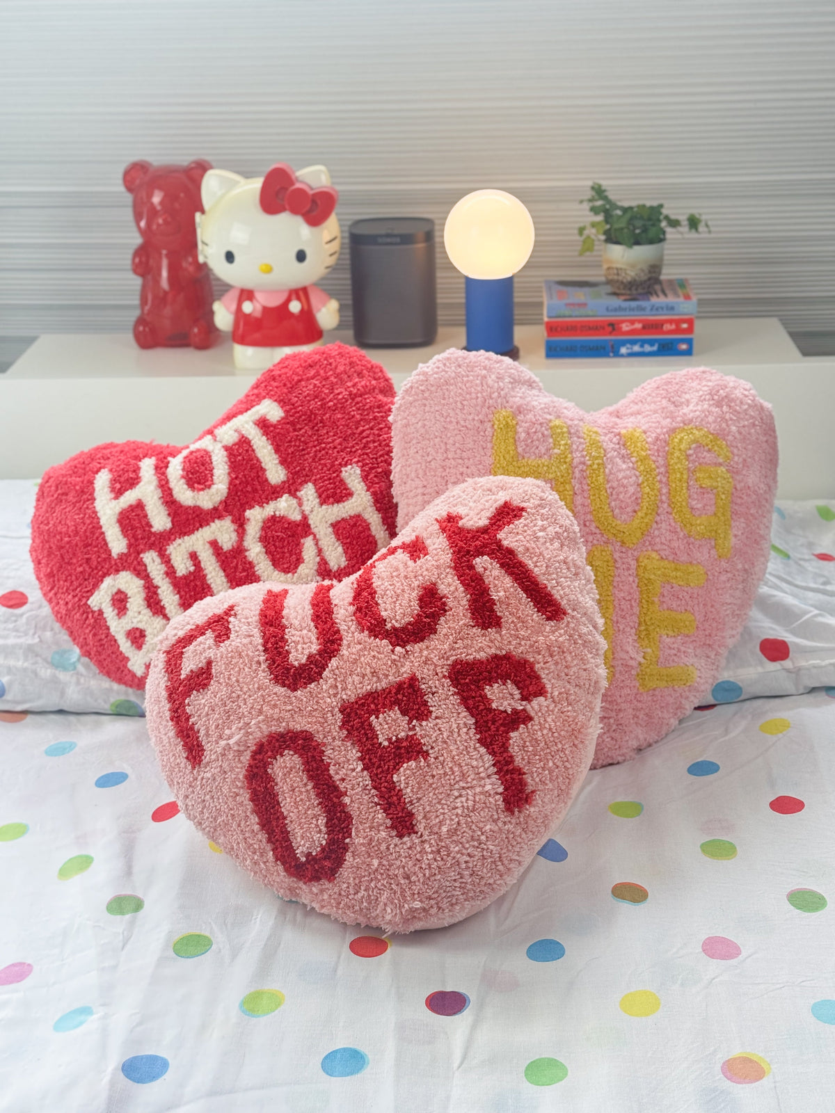 Coussin Cœur « Fuck Off »