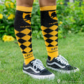 Lot de 3 paires de chaussettes hautes Harry Potter - Poufsouffle