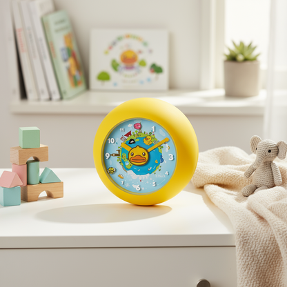 Horloge Murale Canard Jaune