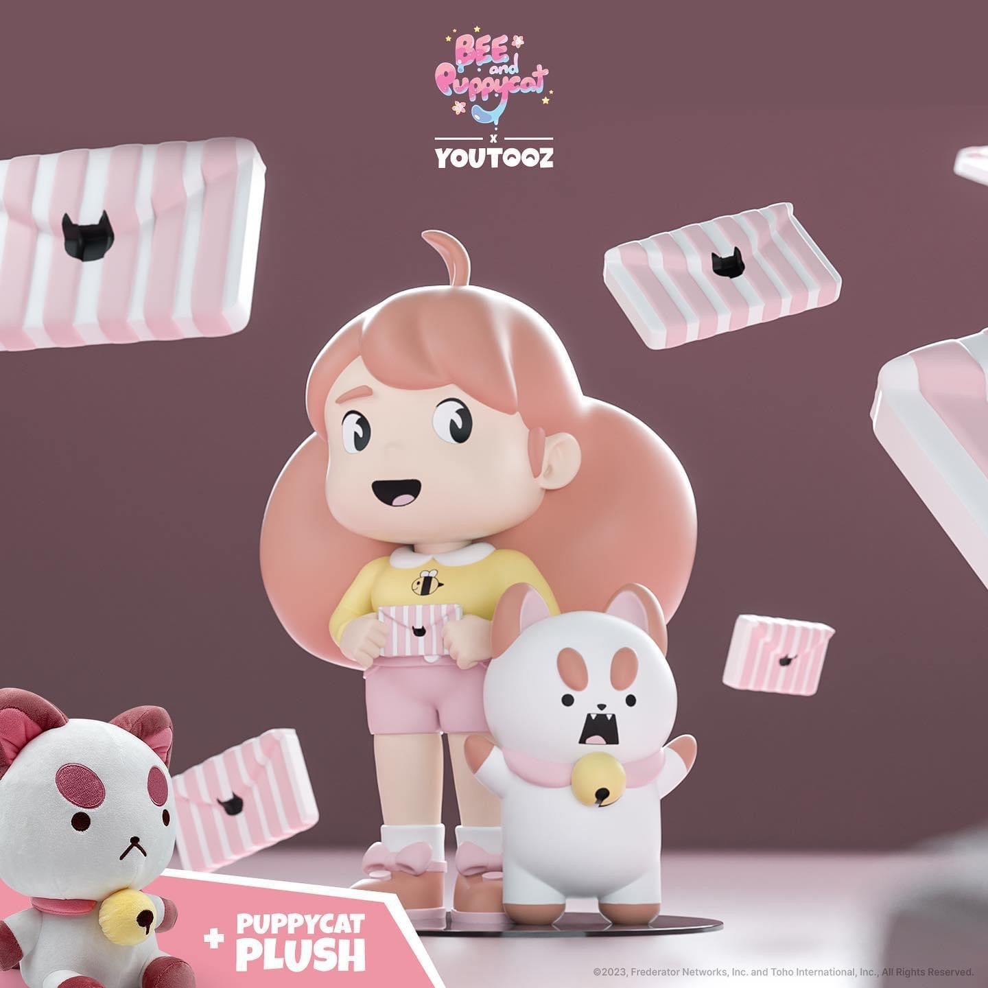 Peluche Puppy Cat Bee and PuppyCat Youtooz Toho International Frederator Networks