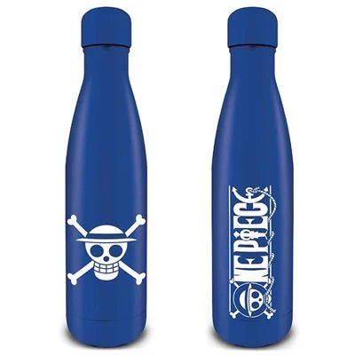 Botella de metal de One Piece: emblema de los piratas 