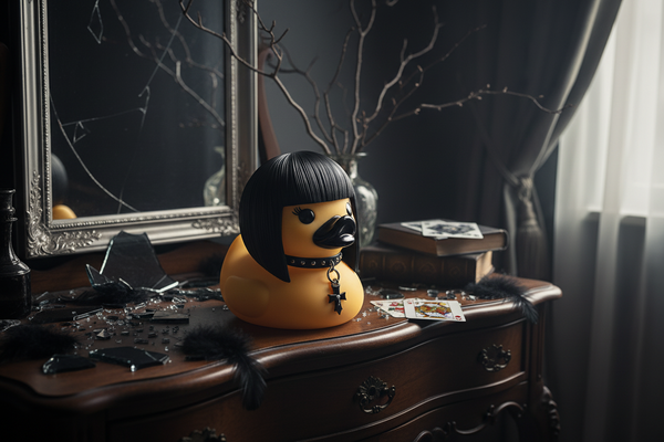 Figura de pato gótico