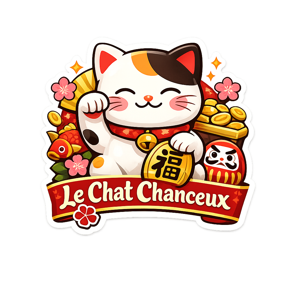 Sticker Maneki Neko – Le Chat Chanceux