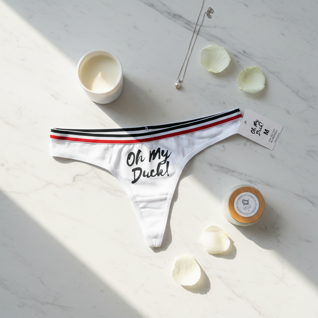 String "Oh My Duck" Blanc