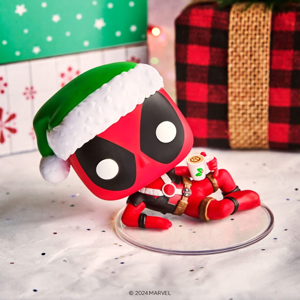 Pop! Deadpool com Chocolate Quente (Edição de Natal)