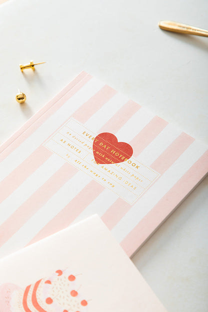 Pink stripes - Notebook A5
