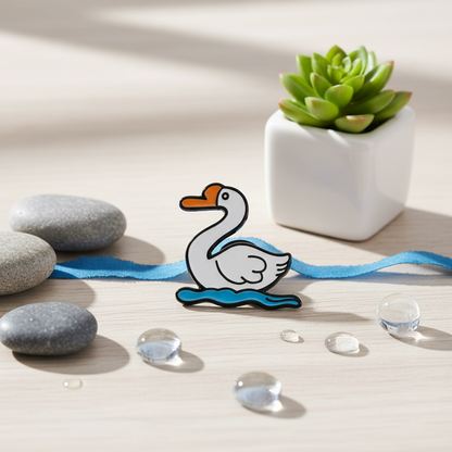 Pin's Canard Blanc sur l’eau