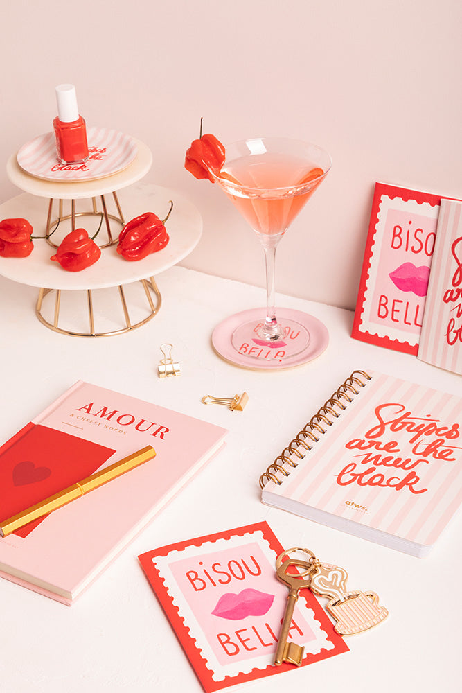Duo Bisous Bella Stripes - Pocket Notebook A6 DUO