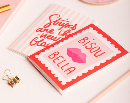 Duo Bisous Bella Stripes - Pocket Notebook A6 DUO