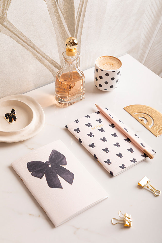 Duo Black Bow - Pocket Notebook A6 DUO