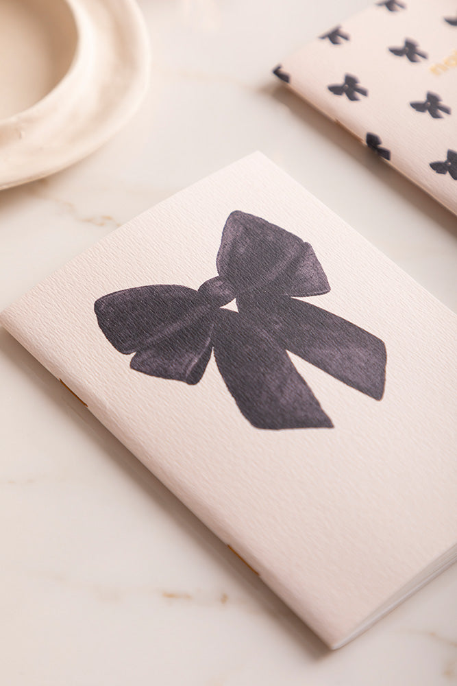Duo Black Bow - Pocket Notebook A6 DUO