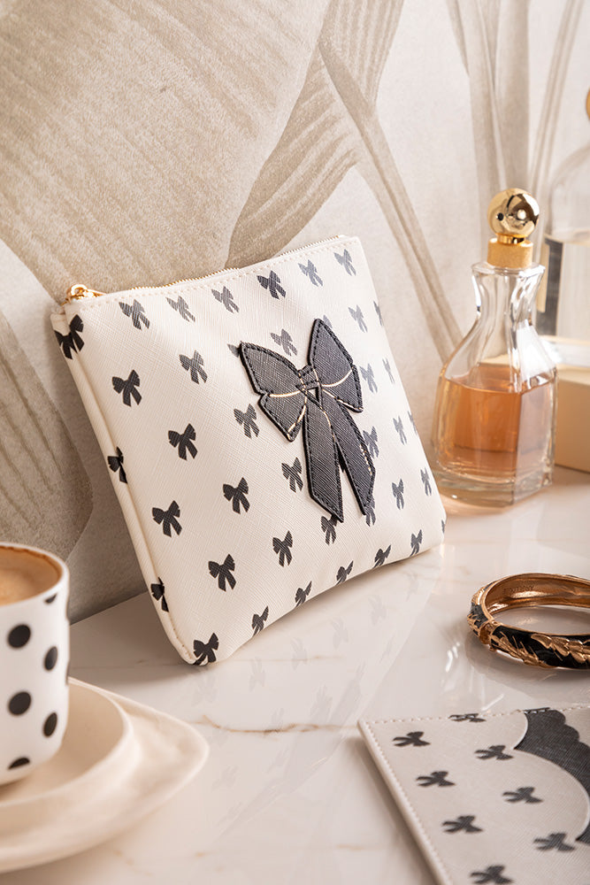 Black Bow - Pouch Bag