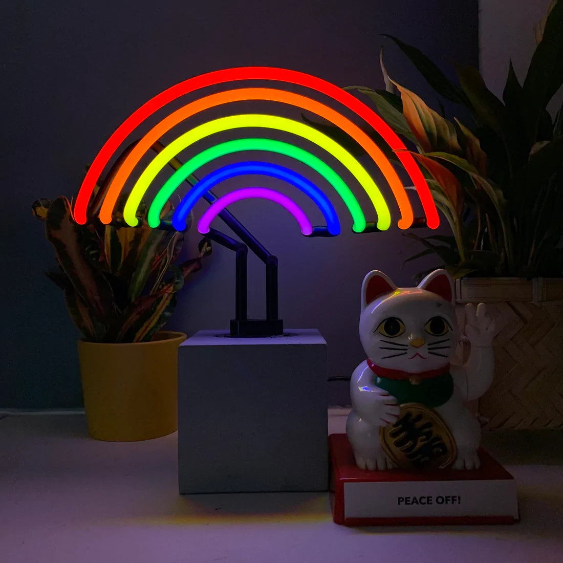 Lampada al neon arcobaleno