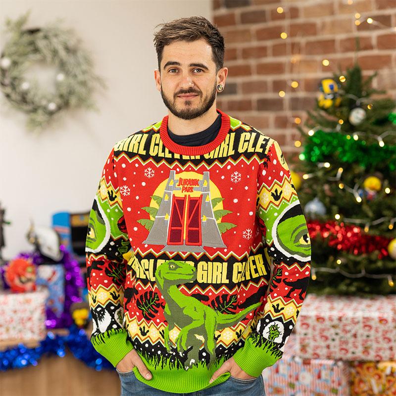 Weihnachtspullover Jurassic Park