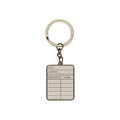 Porte-clés Pulteney Press - Library card