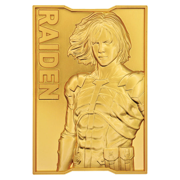 Lingot collector Metal Gear Solid - 2 24k Gold Plated Raiden