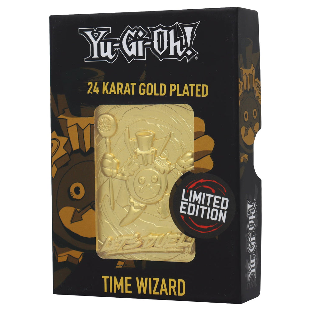 Carte métal collector Yu-Gi-Oh! - 24K Gold Plated Time Wizard