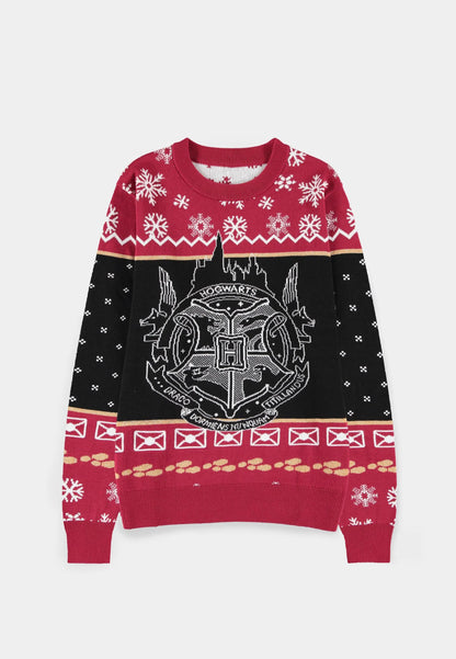 Suéter navideño de Harry Potter - Escudo de Hogwarts