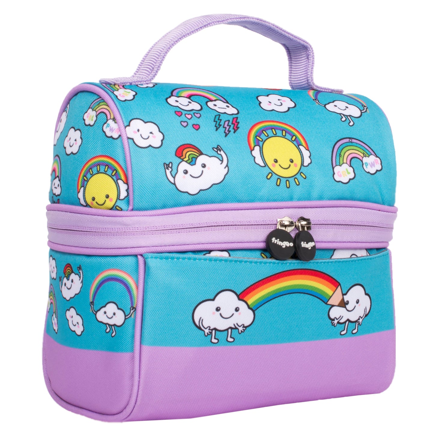 Retro sac repas arc-en-ciel World