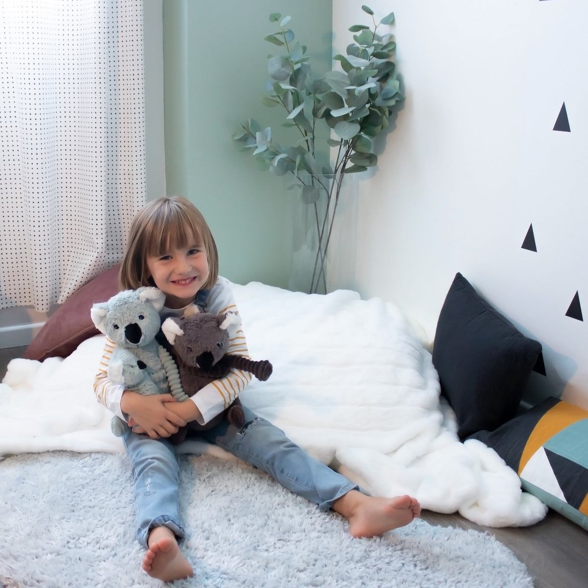 Peluche Trankilou le koala maman et son bébé rose – Les Ptipotos