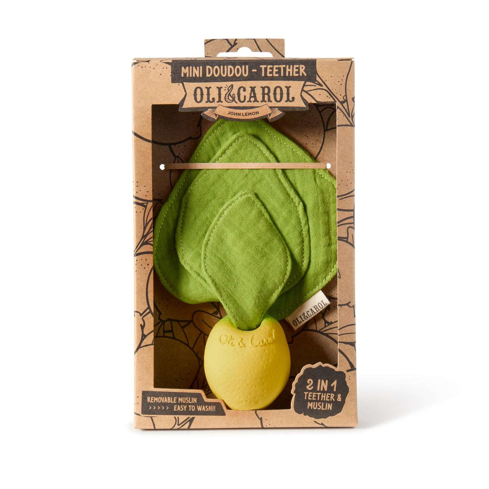 Lou le Citron – Mini doudou de dentition bébé