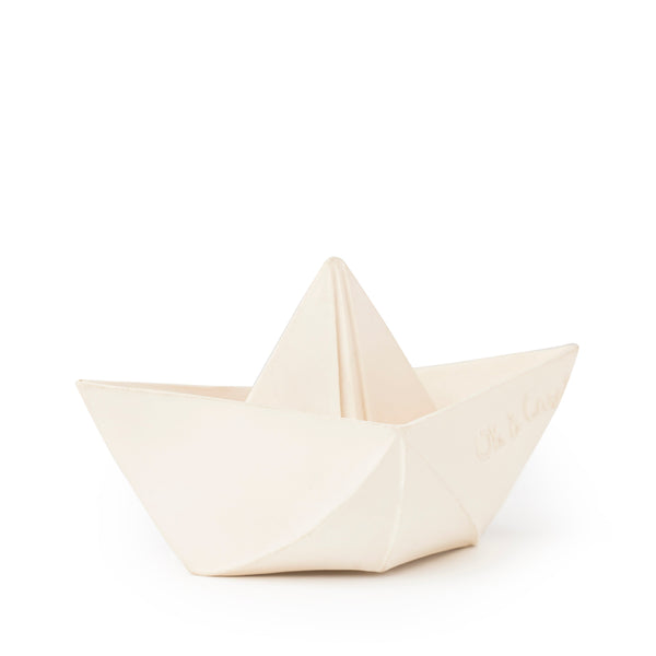 Bateau Origami Blanc – Jouet de bain et dentition bébé – vue produit 2