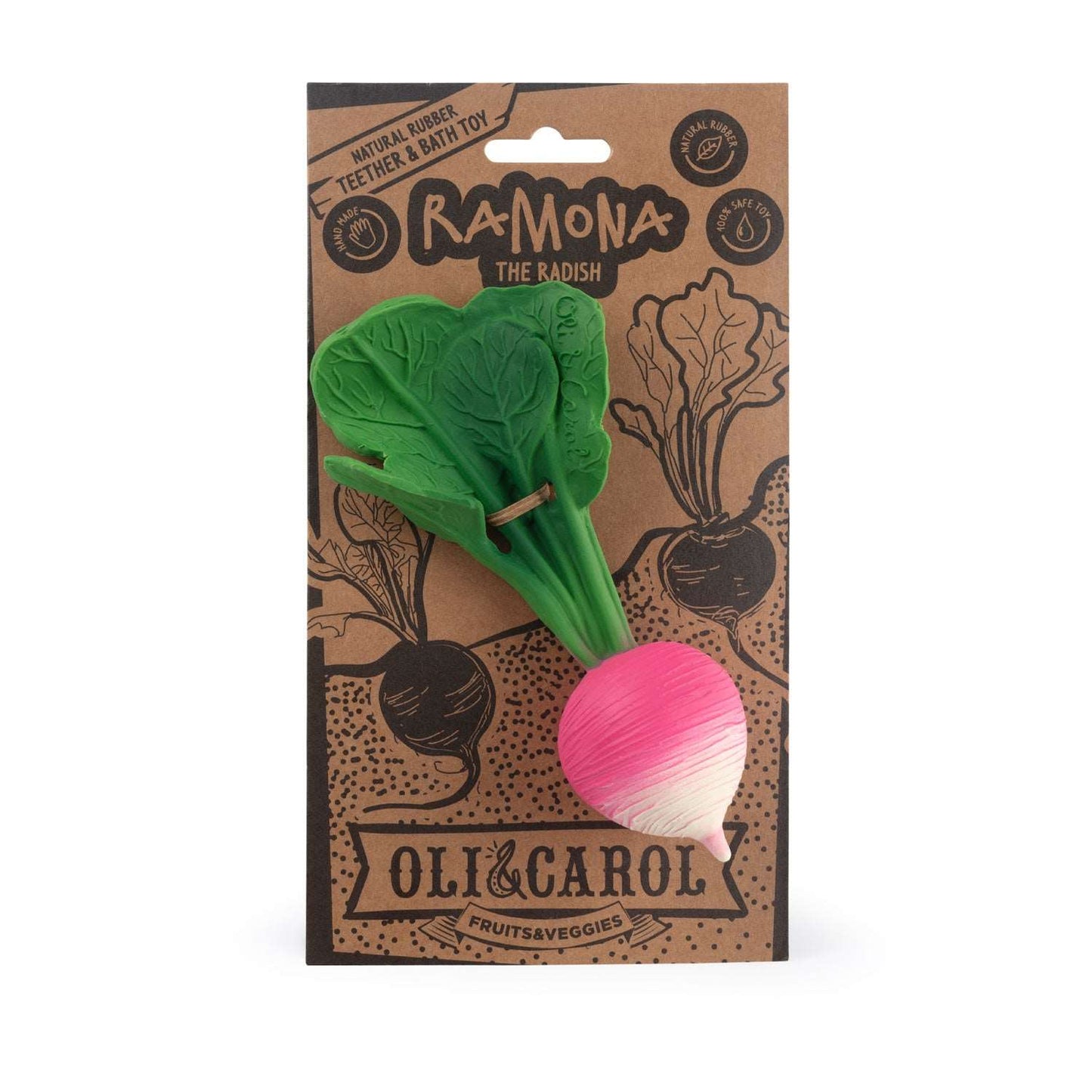 Ramona the Radish Baby Teether